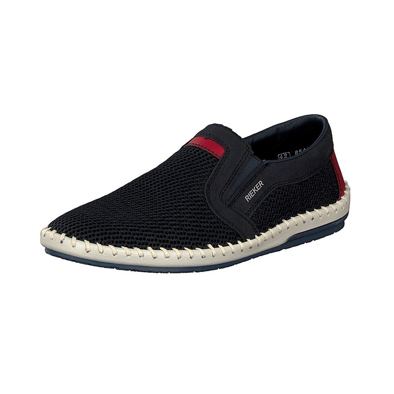 Slip On Rieker B4554-14 Para Homem - Azuis